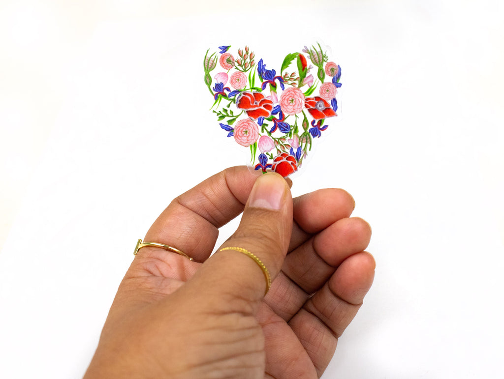 Kannika Art Sticker Heart Clear Sticker | Sticker