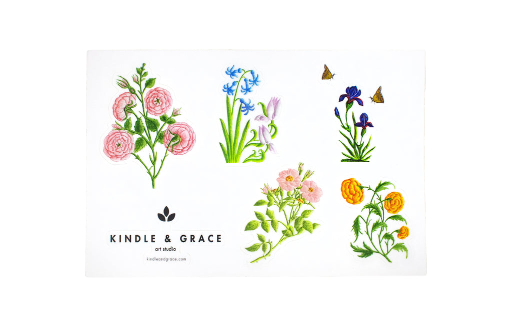 Kannika Art Sticker Sheet Botanical | Sticker Sheet